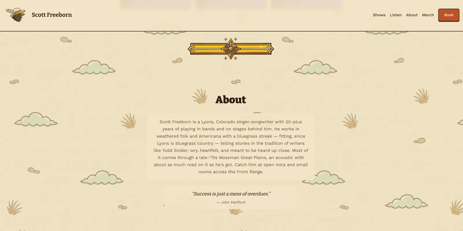 Illustrated Folk & Americana visual identity